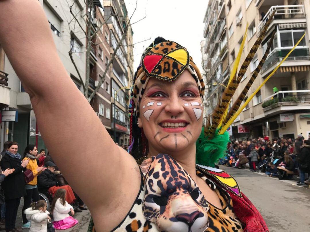 Una de las integrantes de la Asociación Cultural El Burleta