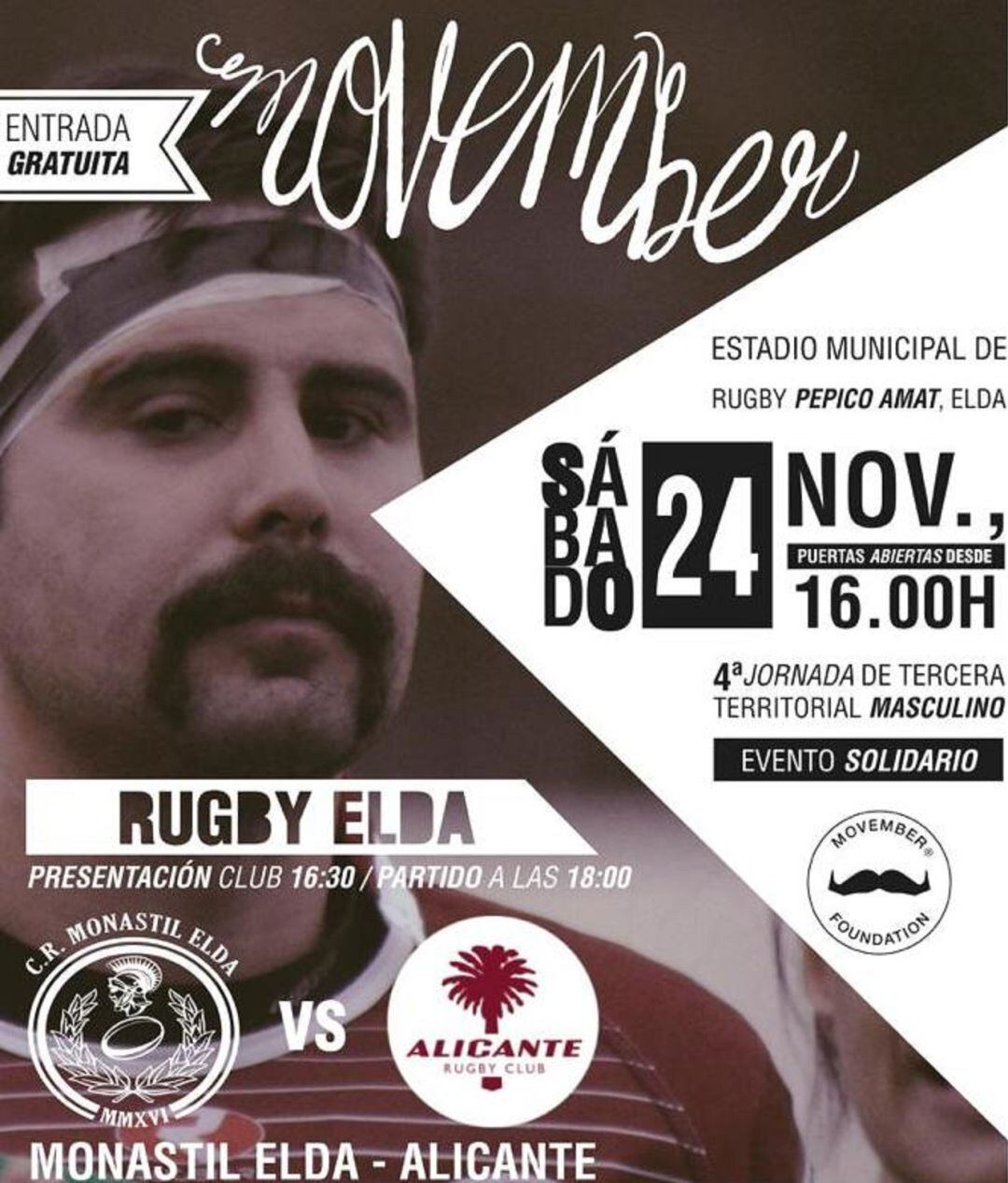 El Monastil Rugby Elda presenta a sus equipos con una iniciativa solidaria