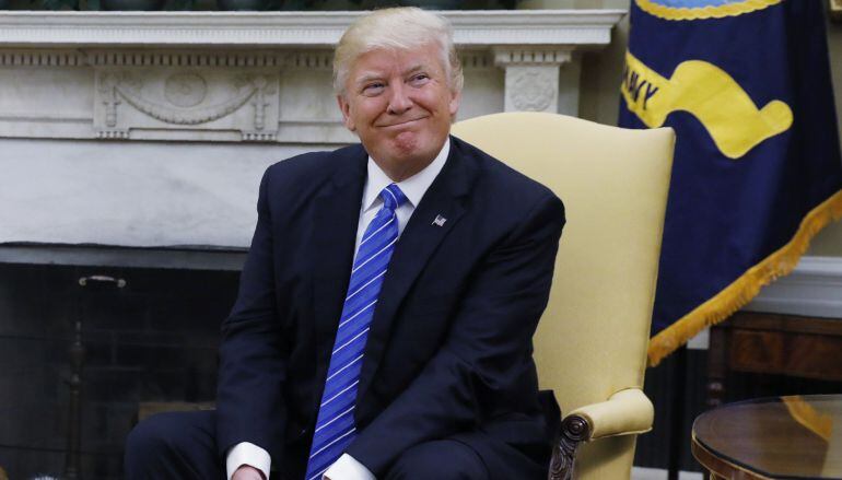 El presidente de EEUU, Donald Trump, durante una recepción en la Casa Blanca