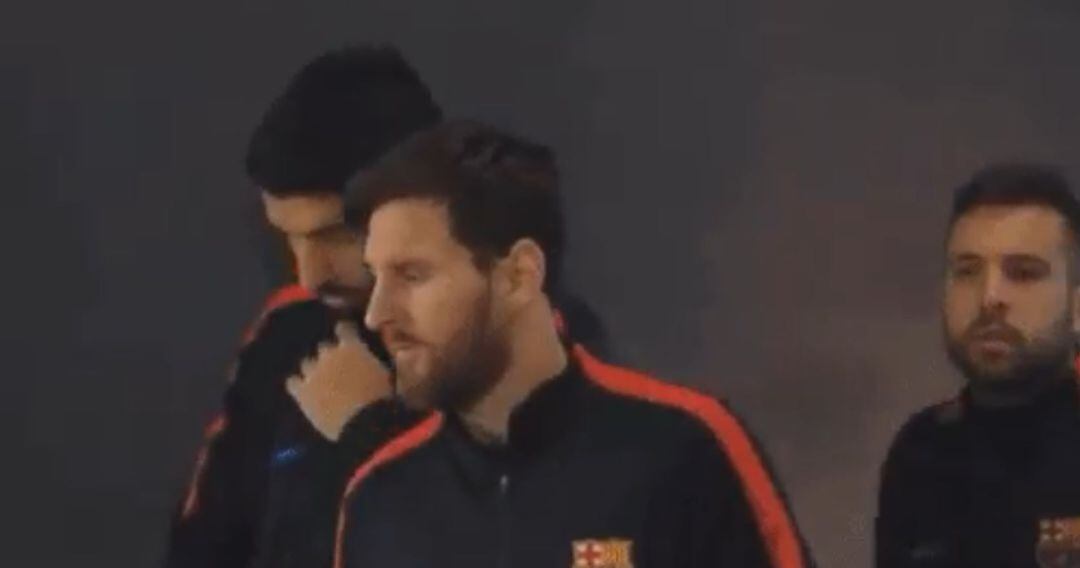 Suárez, Messi y Jordi Alba.