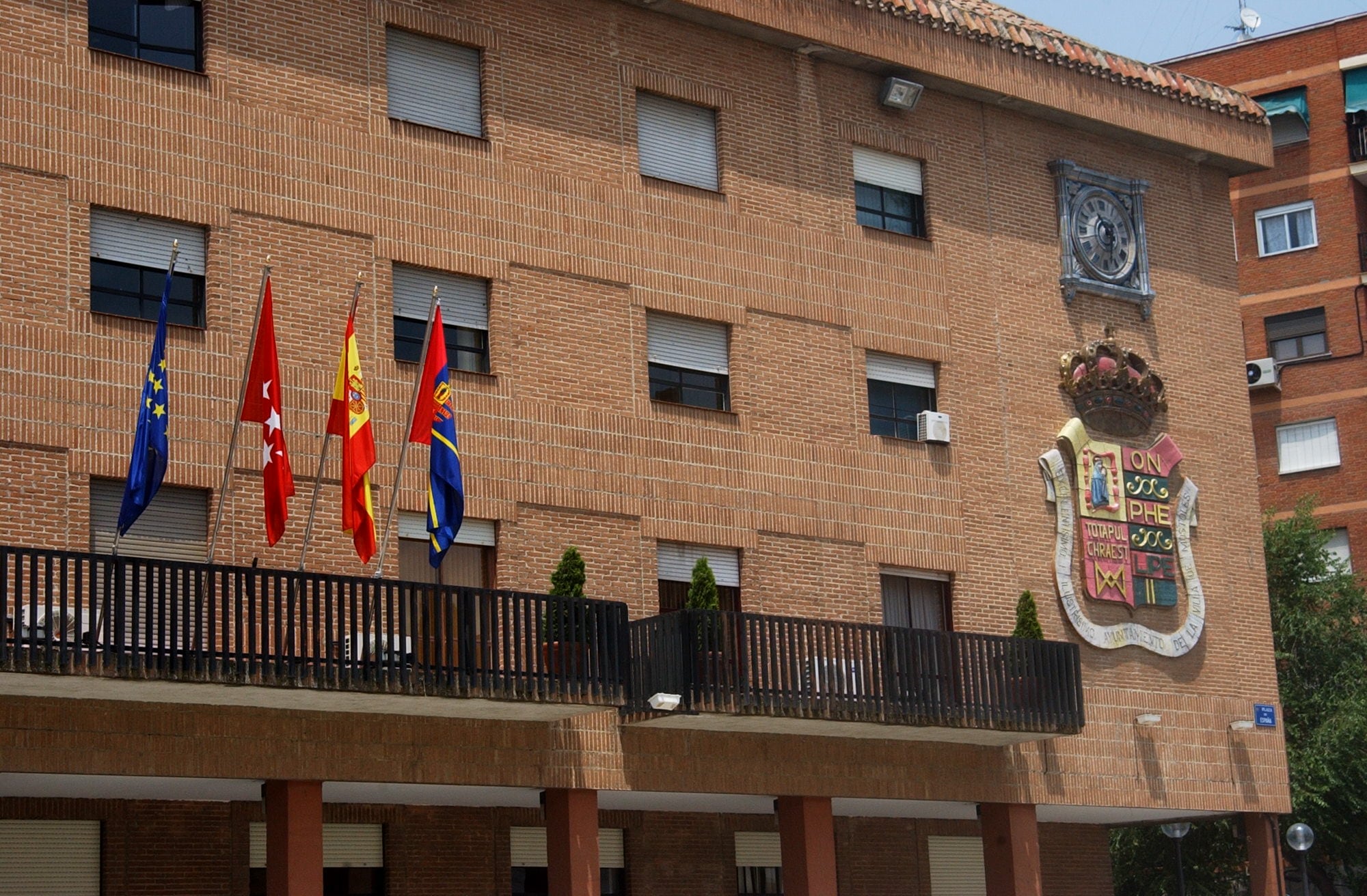 Fachada del Ayuntamiento de Móstoles