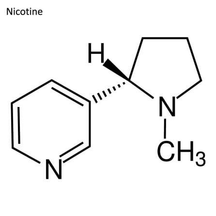 La fórmula de la nicotina