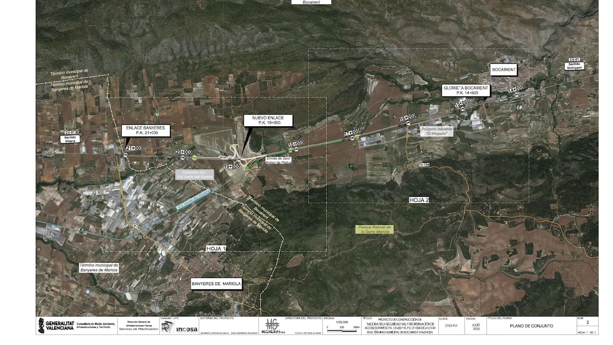 El aumento del tráfico impulsa una inversión de 12,4 millones para transformar los accesos de la CV-81 en Bocairent