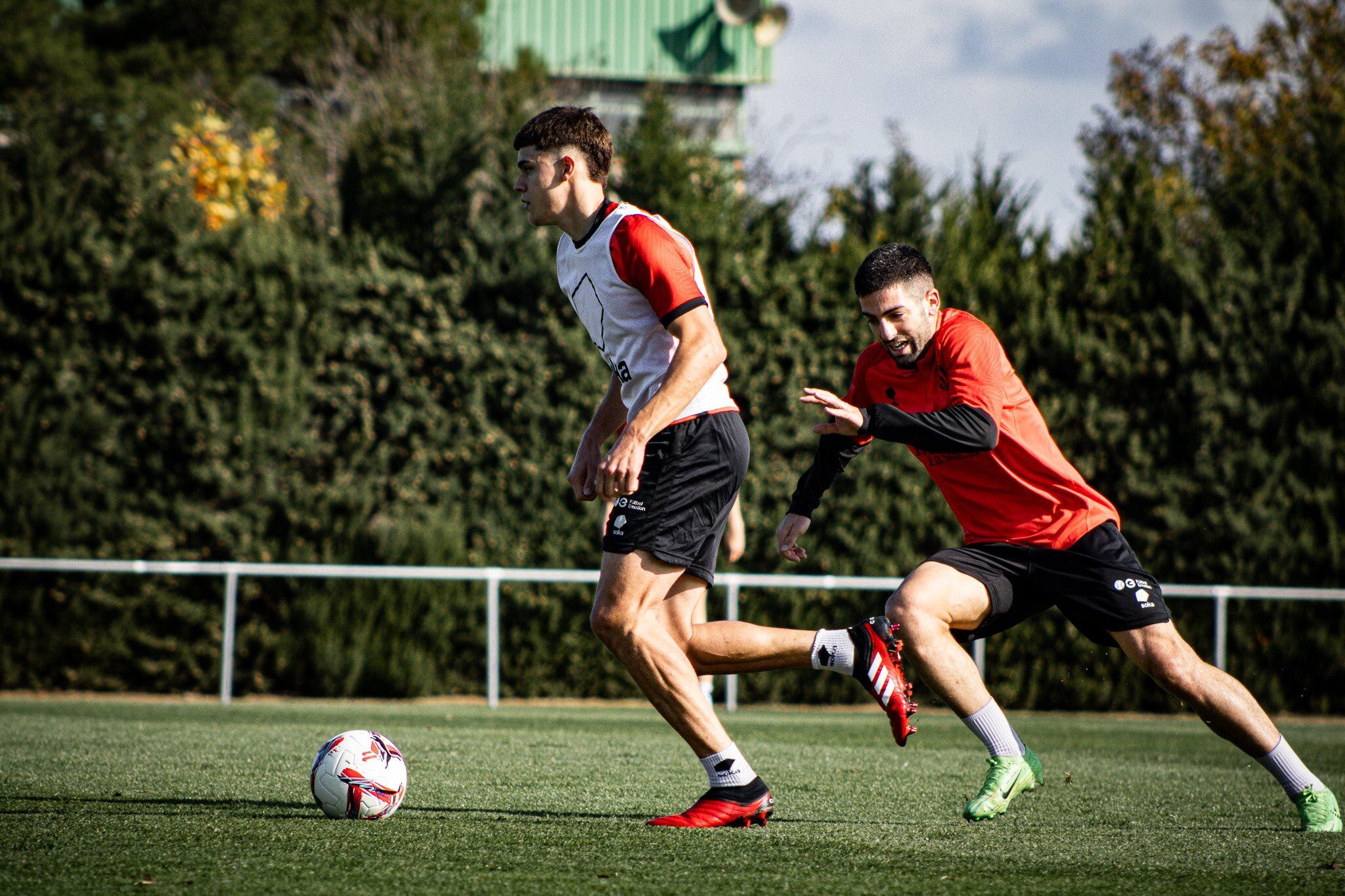 El Huesca durante un entrenamiento