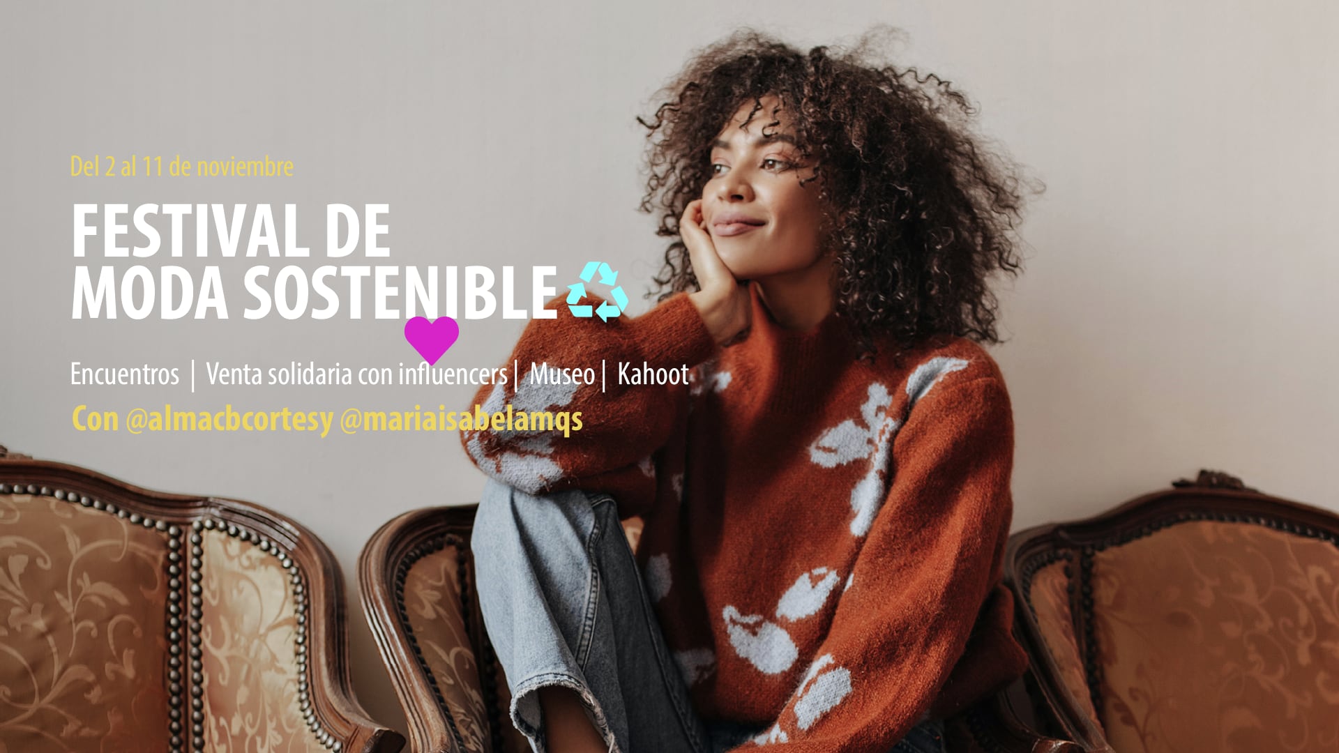 Cartel del evento de moda