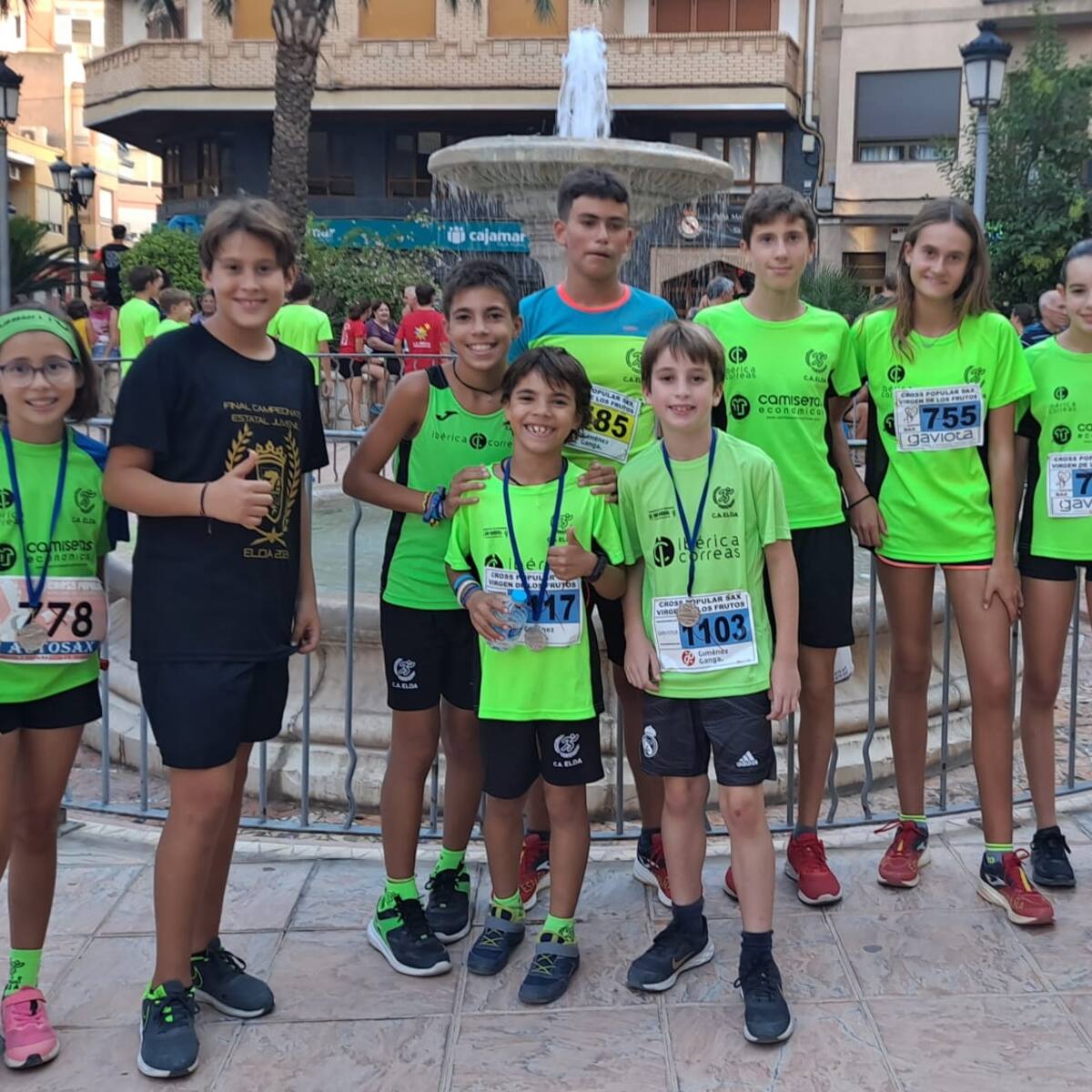 El Club Atletismo Elda tuvo una notable participación en el Cross Virgen de los Frutos de Sax