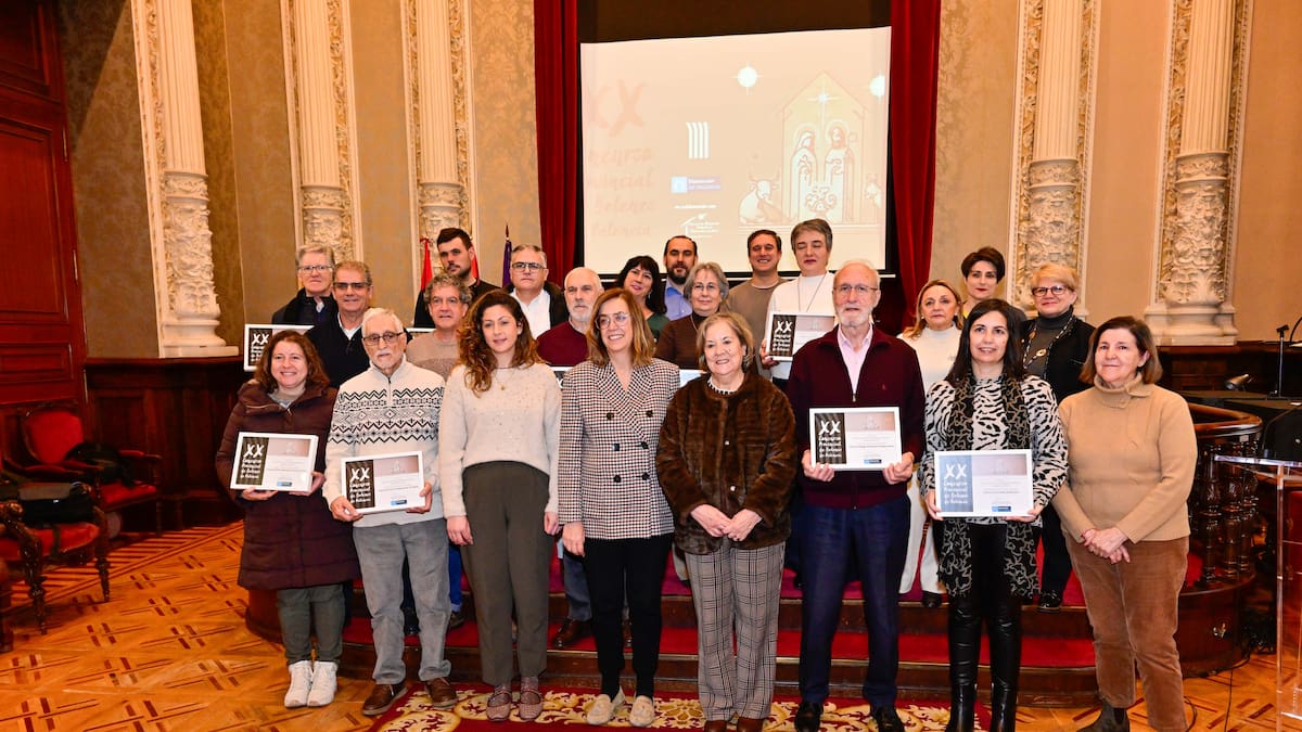 La Diputación de Palencia entrega los premios del Concurso Provincial de Belenes