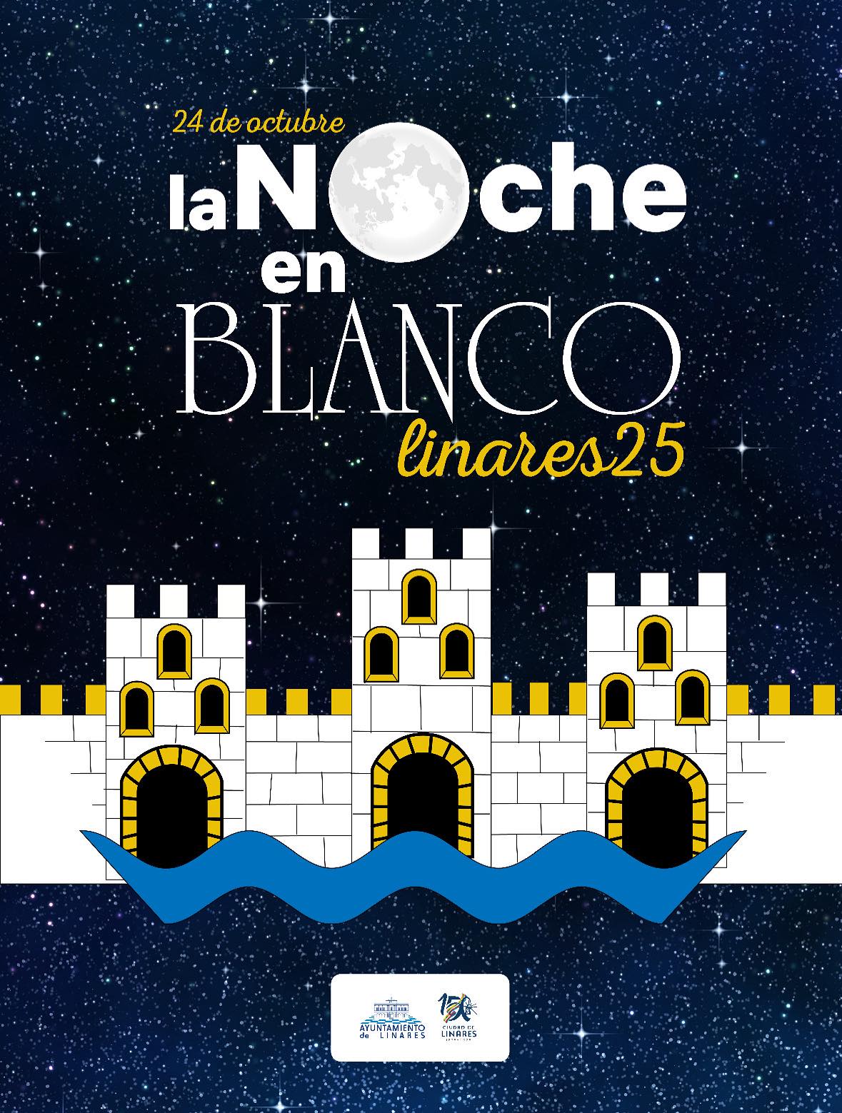 Cartel de "La Noche en Blanco" en Linares