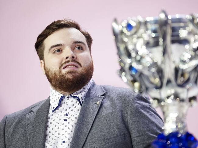 Ibai Llanos durante semifinal de LoL