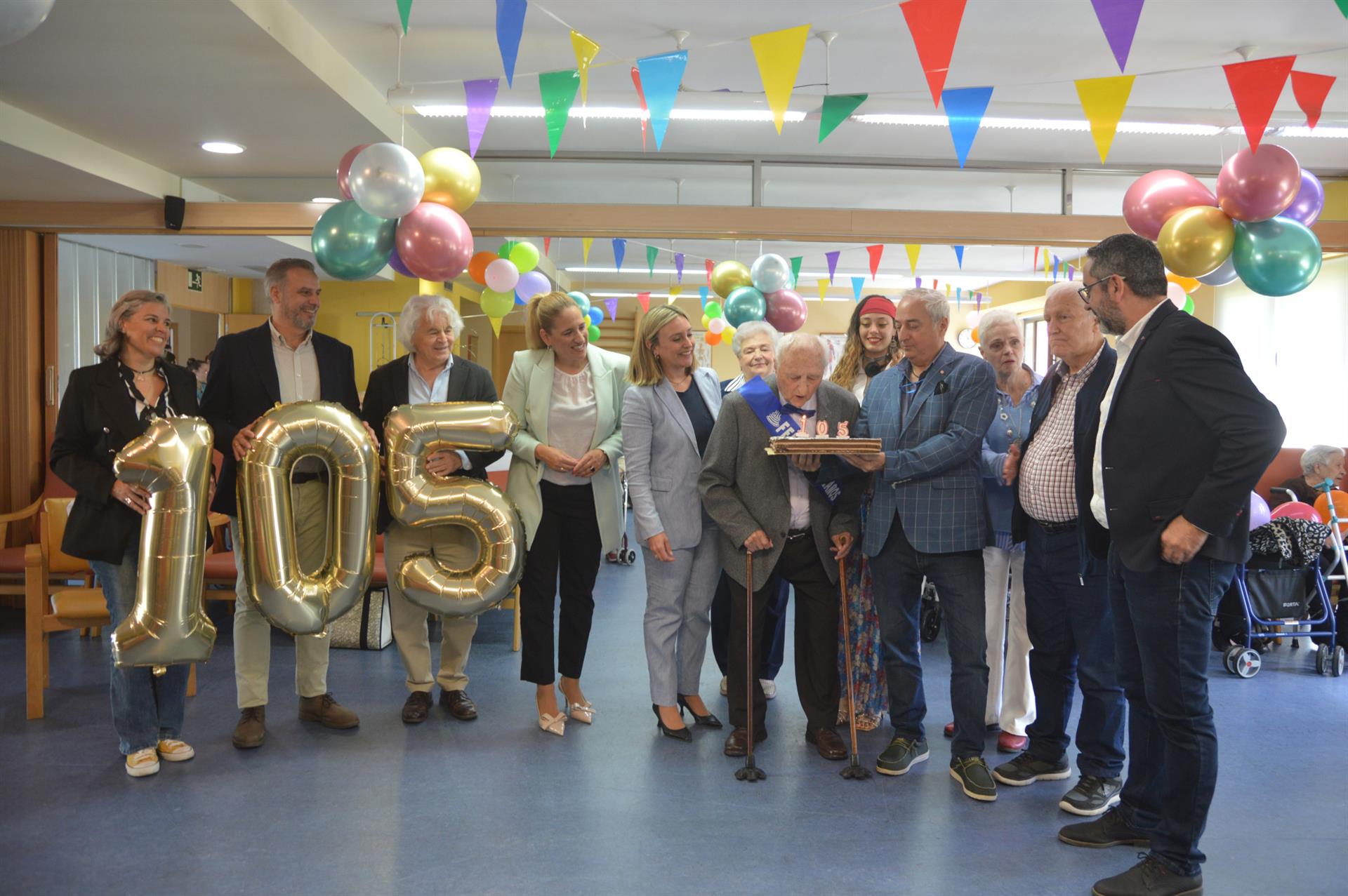 La consejera de Política Social, Familias e Igualdad, Conchita Ruiz, durante el acto de celebración por el 105 cumpleaños de Juan Caravaca