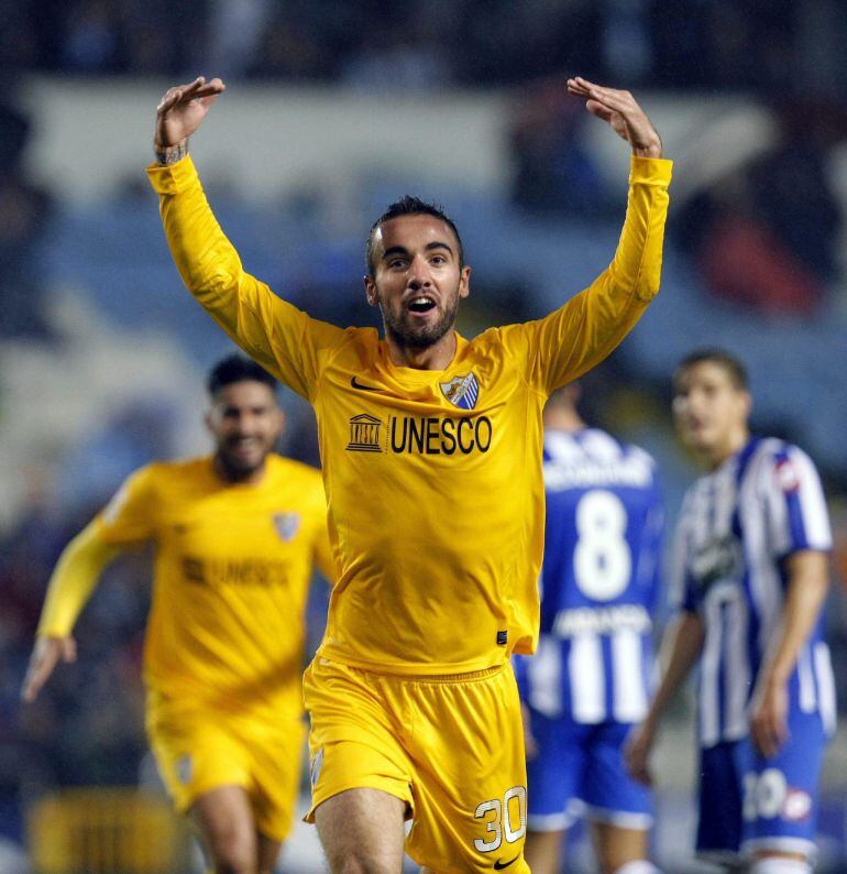 Darder celebra su gol al Deportivo