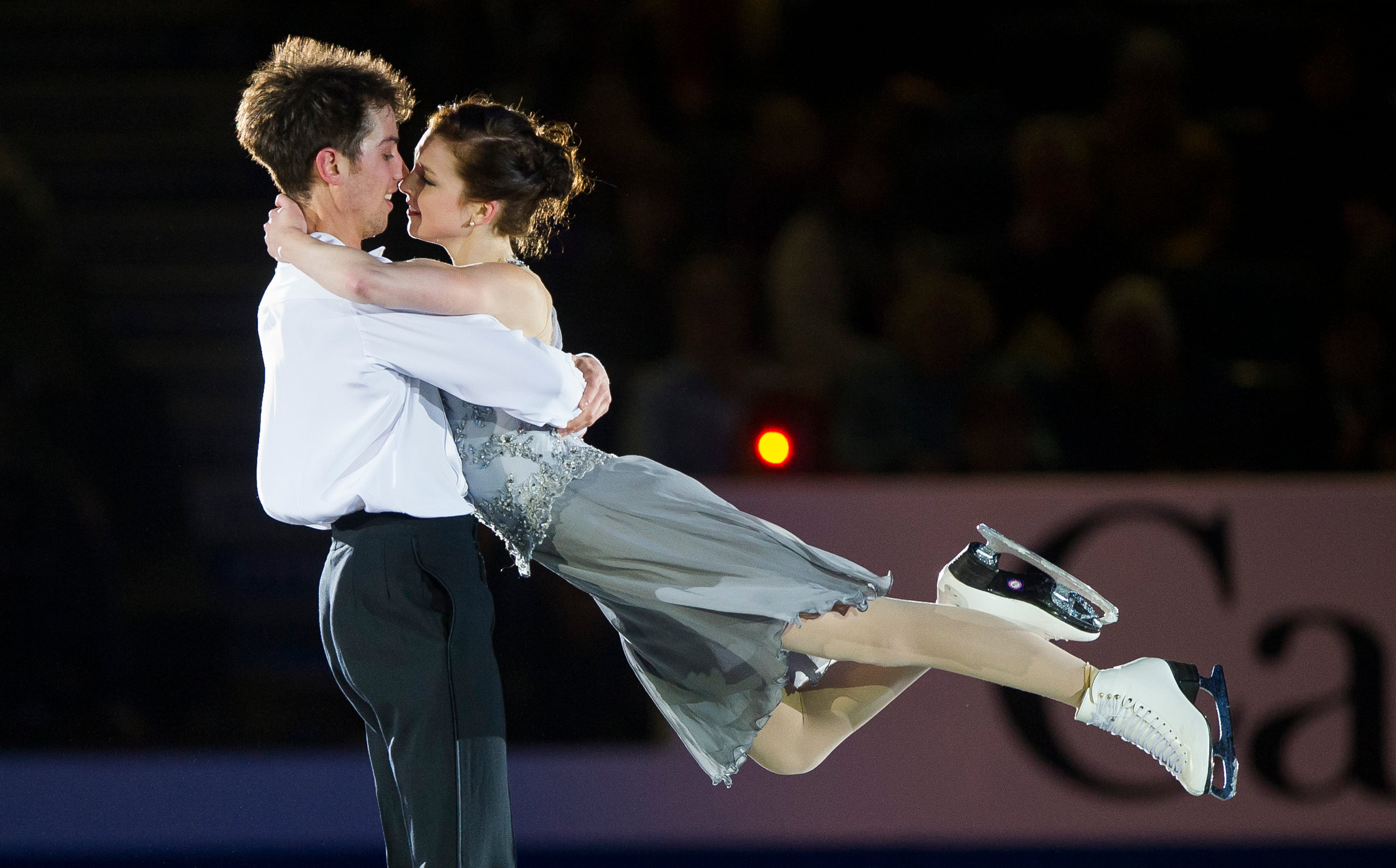 Alexandra Paul y Mitchell Islam. (Photo by Rich Lam - International Skating Union/International Skating Union via Getty Images)