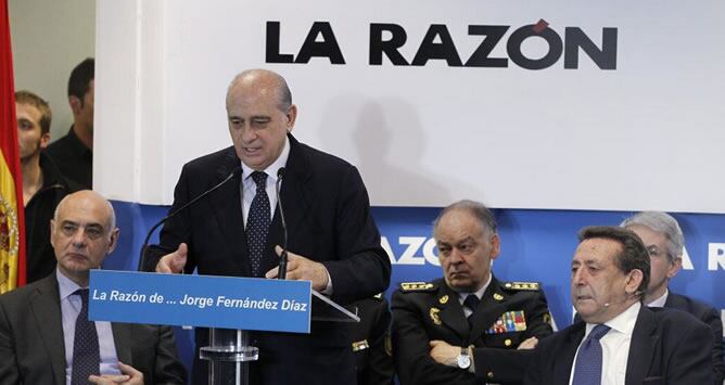 Jorge Fernández Díaz, durante la conferencia organizada por el diario &#039;La Razón&#039;