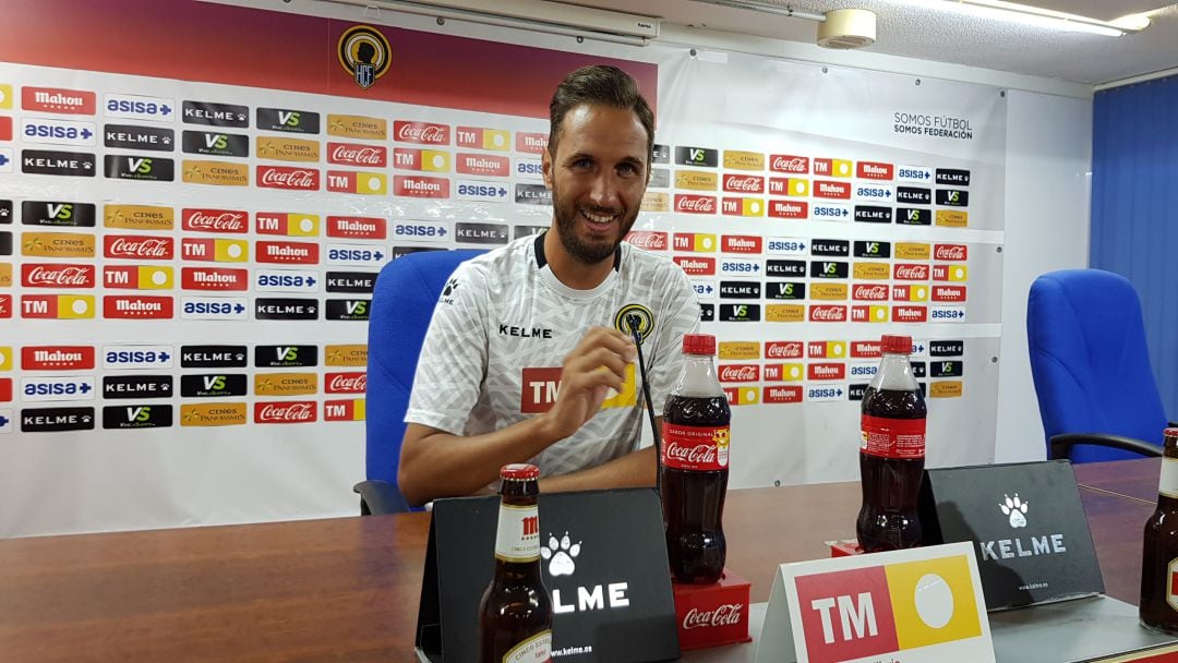 Lluis Planagumà, en la sala de prensa del Rico Pérez