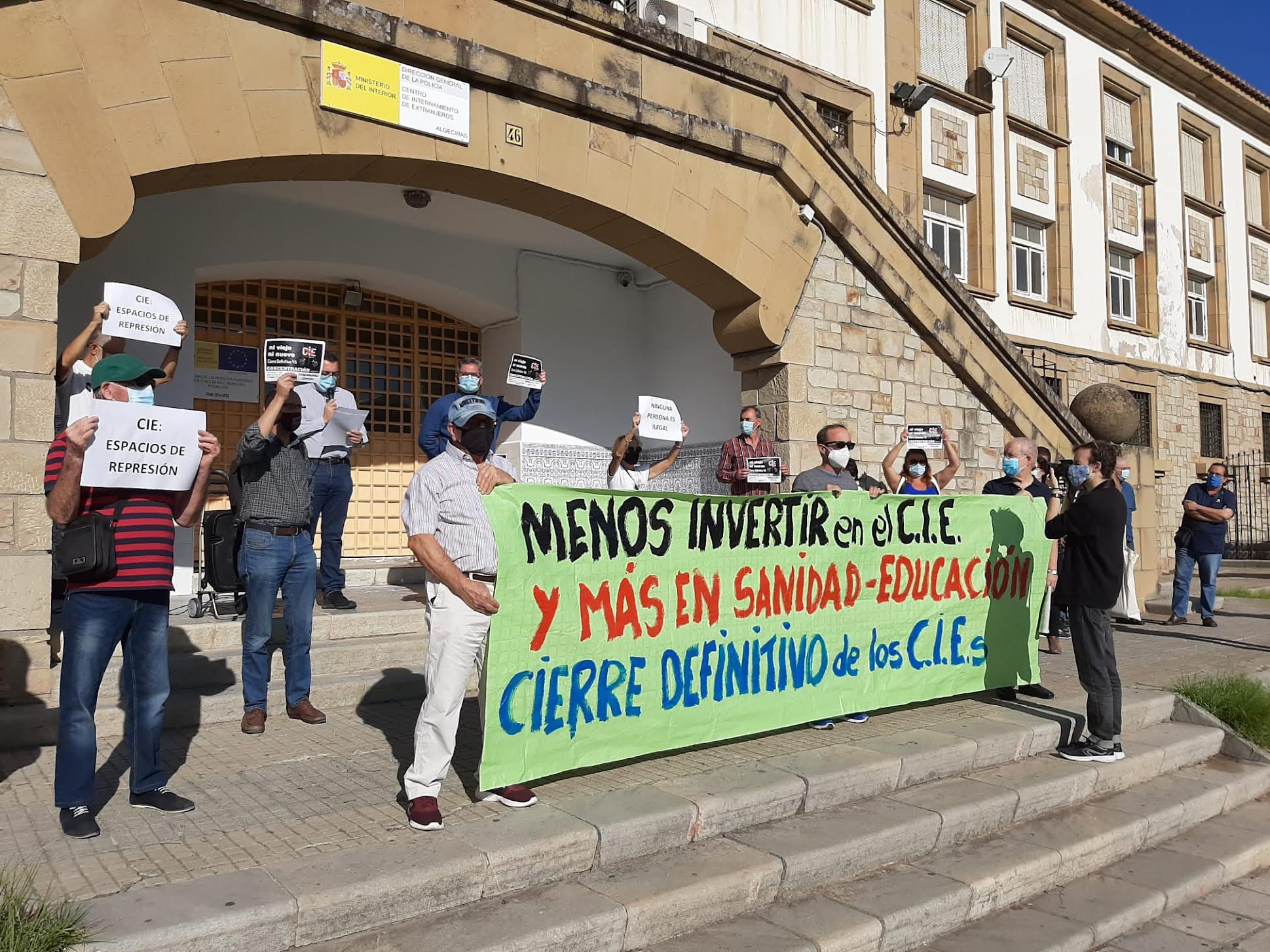 Una concentración a las puertas del CIE