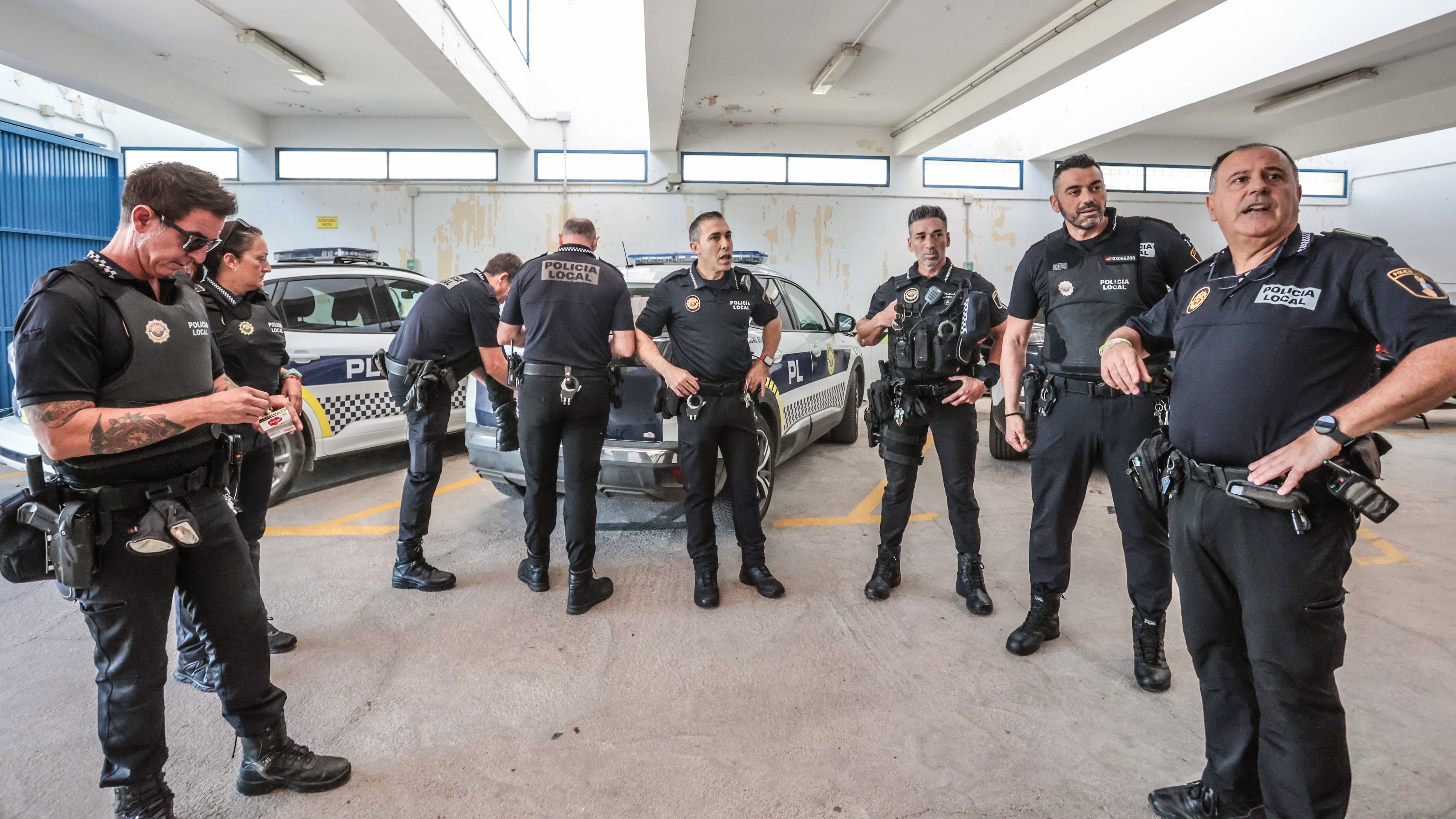 Efectivos de la Policía Local de Elda