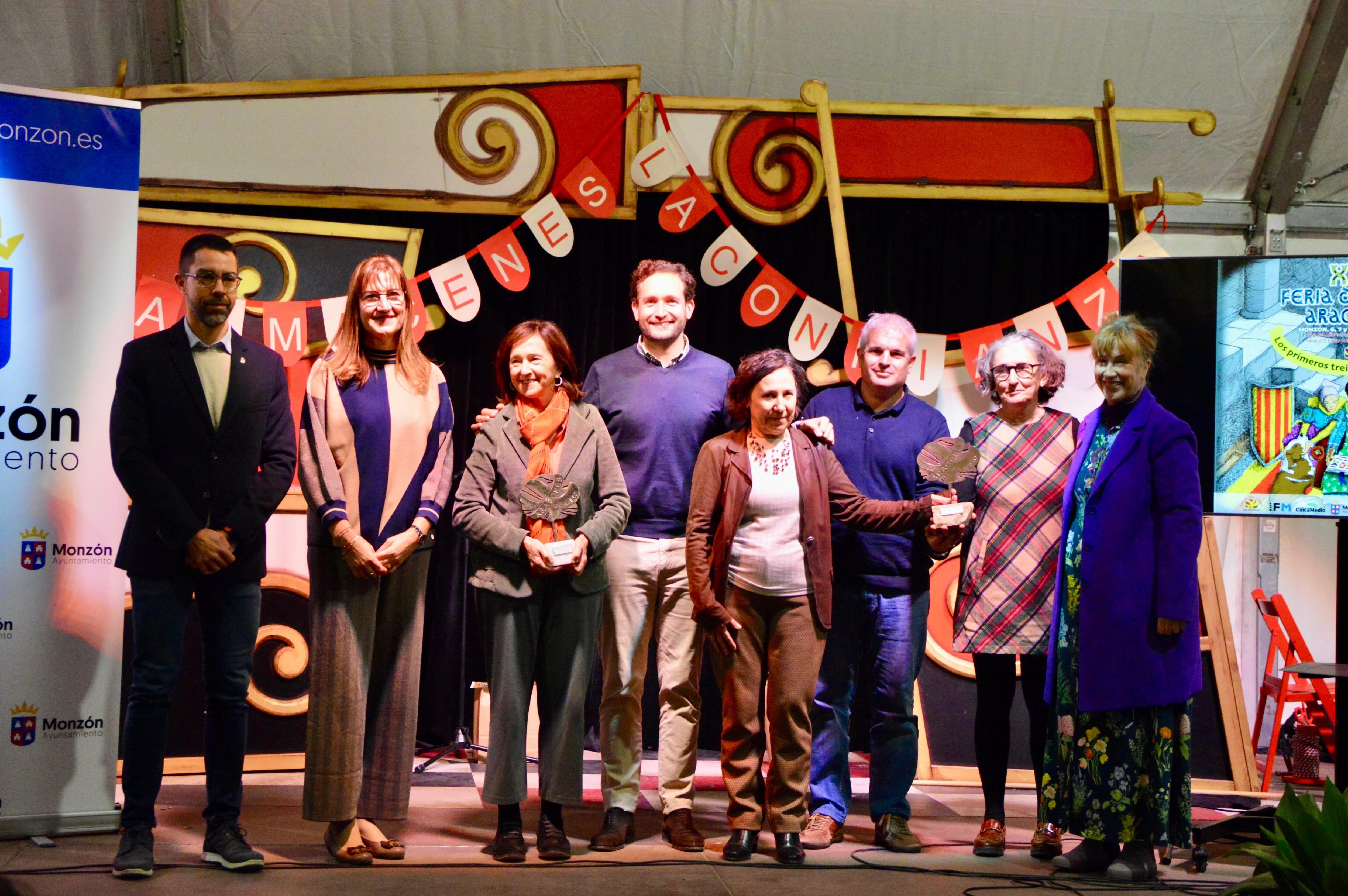 Momento de la clausura de la 30 edición de la Feria del Libro Aragonés. Foto: Ayto de Monzón