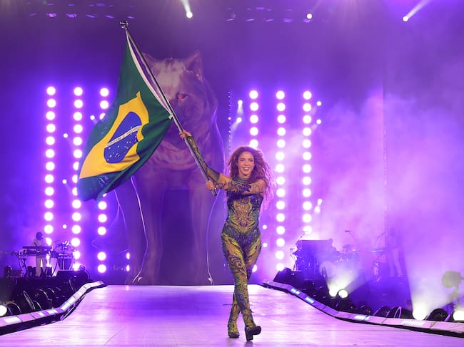 Shakira durante su concierto multitudinario en Rio de Janeiro