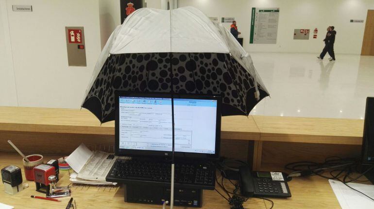 Goteras en la Ciudad de la Justicia