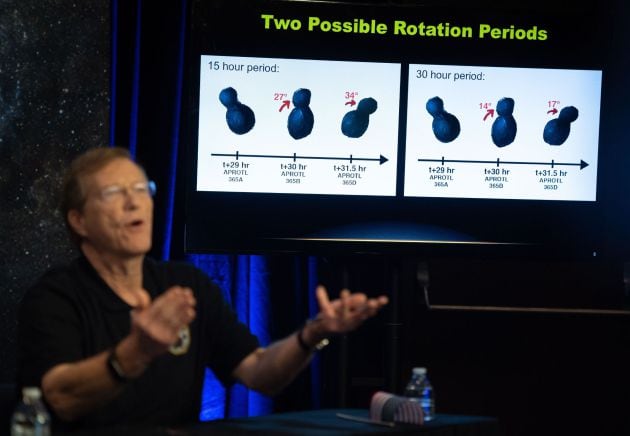 El científico Hal Weaver de la Universidad Johns Hopkins explica la rotación de Última Thule