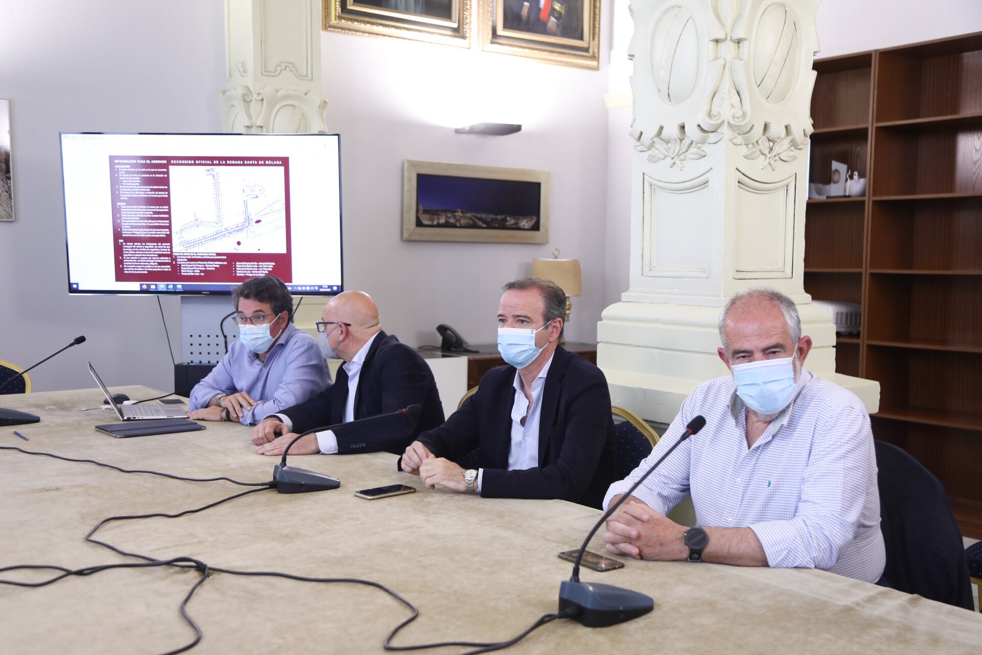 Pablo Atencia durante la reunión de este lunes