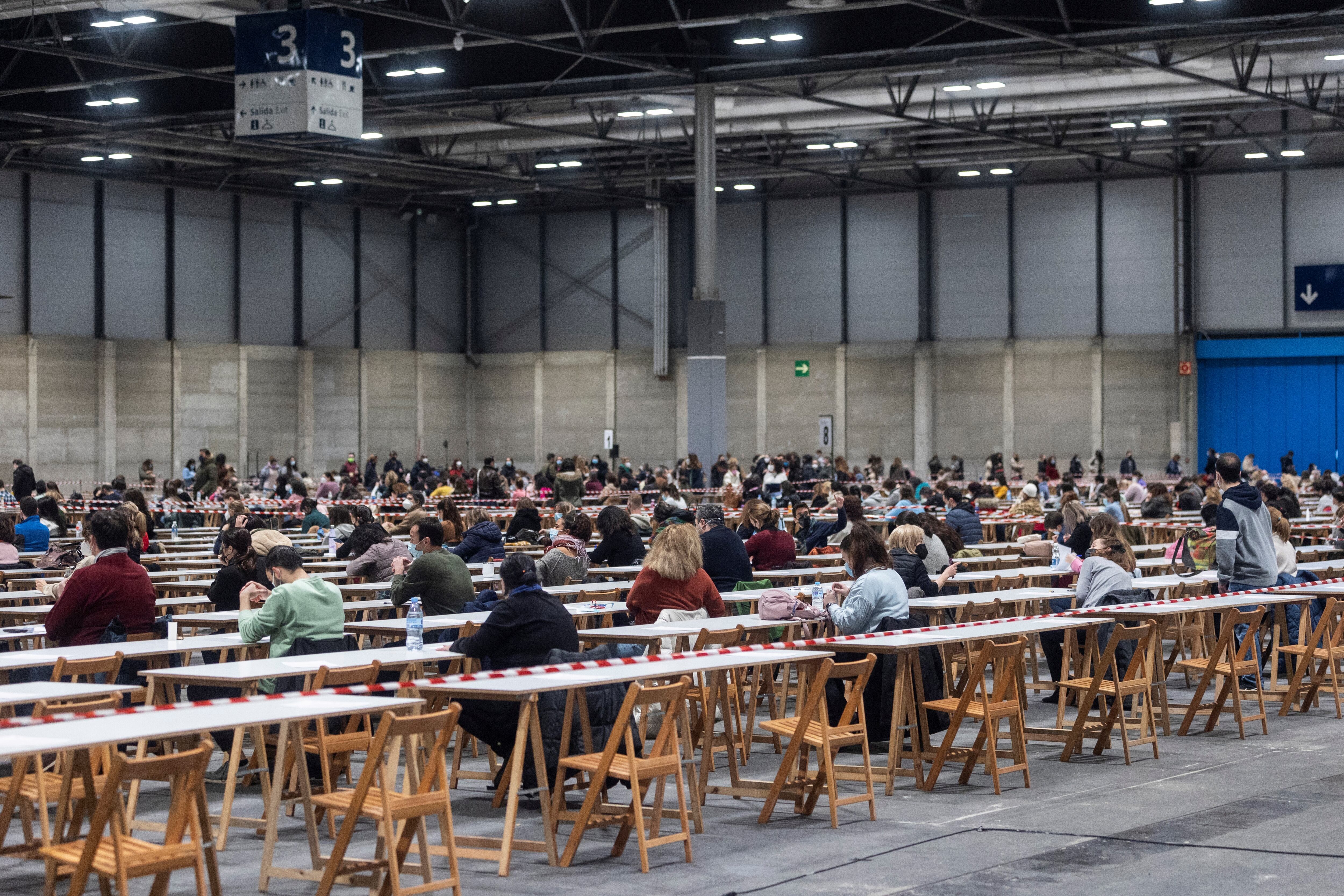 Exámenes de acceso a la función pública celebrados el pasado 2 de febrero.