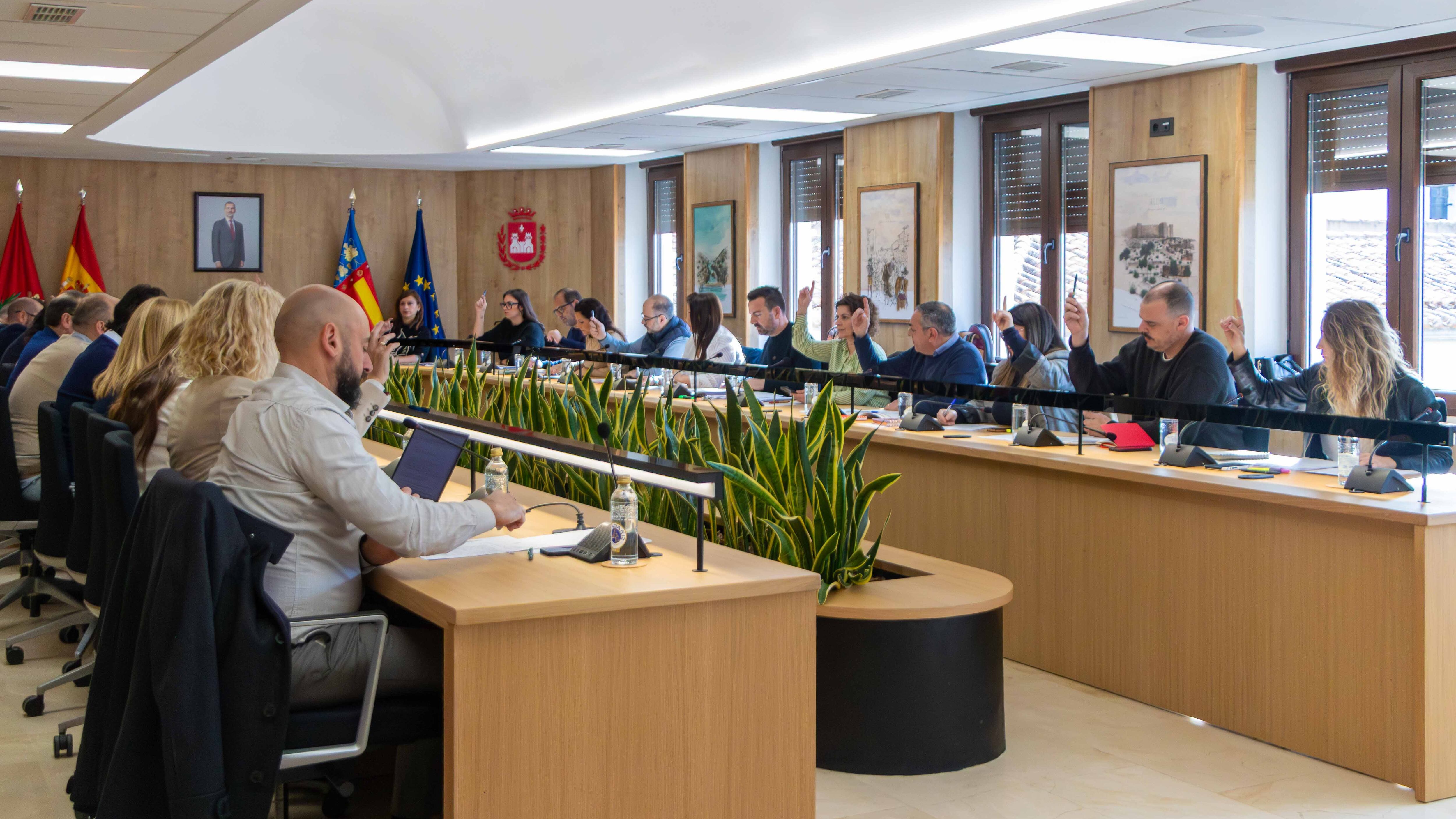 Imagen del Pleno Ordinario del Ayuntamiento de Elda correspondiente al mes de febrero