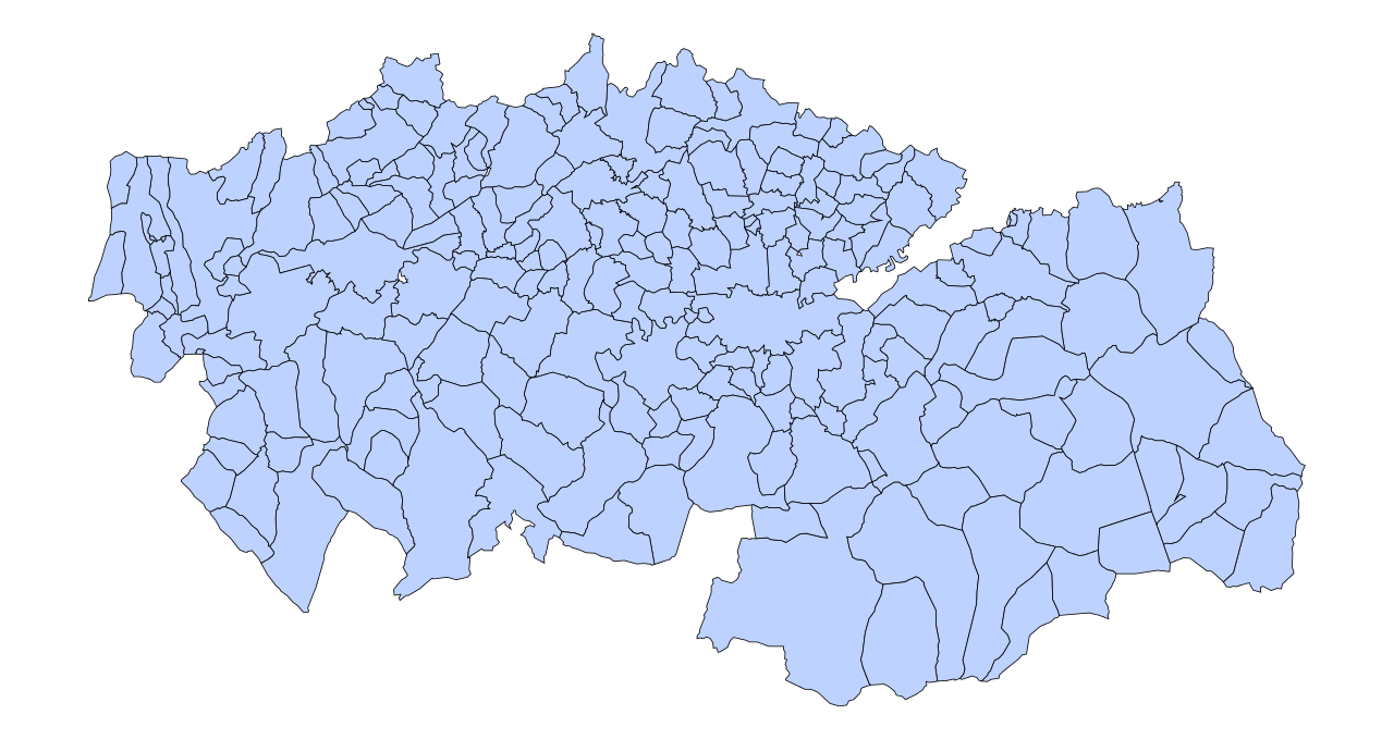 Mapa de la provincia de Toledo