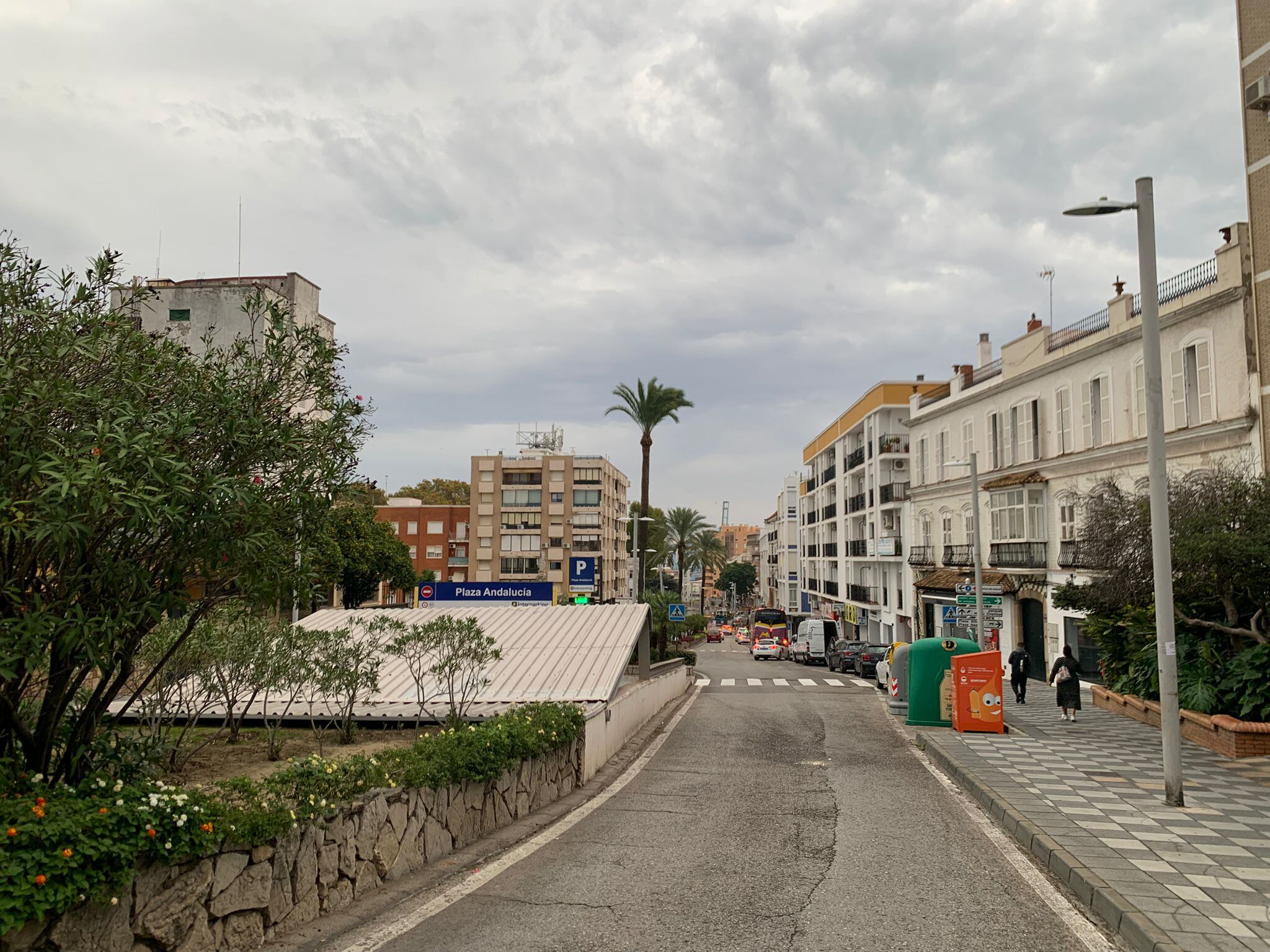 Estado que presentaba el cielo en Algeciras esta mañana