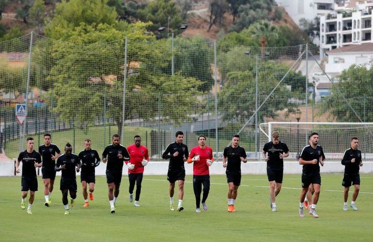 Entrenamiento del Málaga en Benahavis