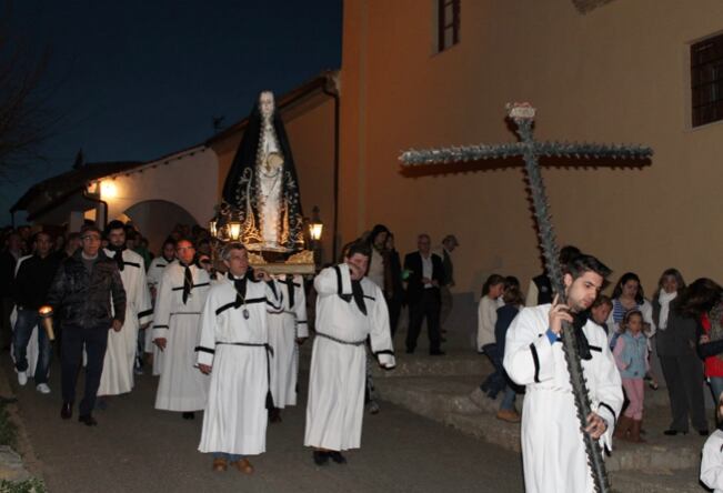 Salida de la procesión de la ermita del Cristo de la Magdalena