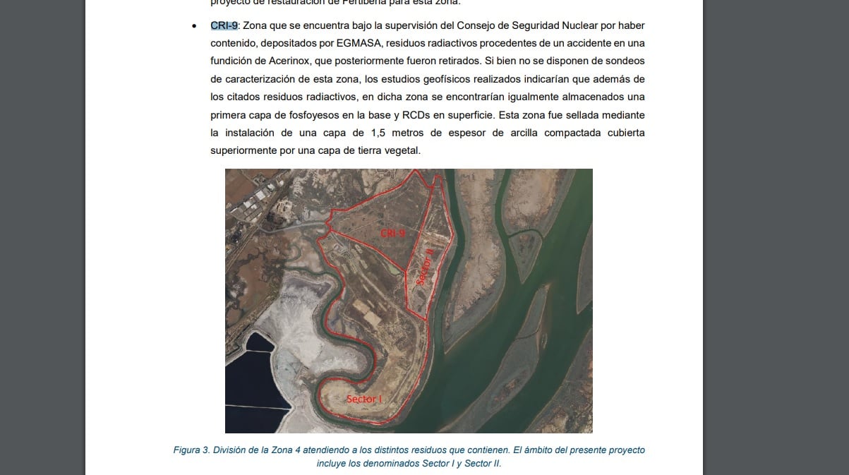 Proyecto clausura zona 4 fosfoyesos en Huelva