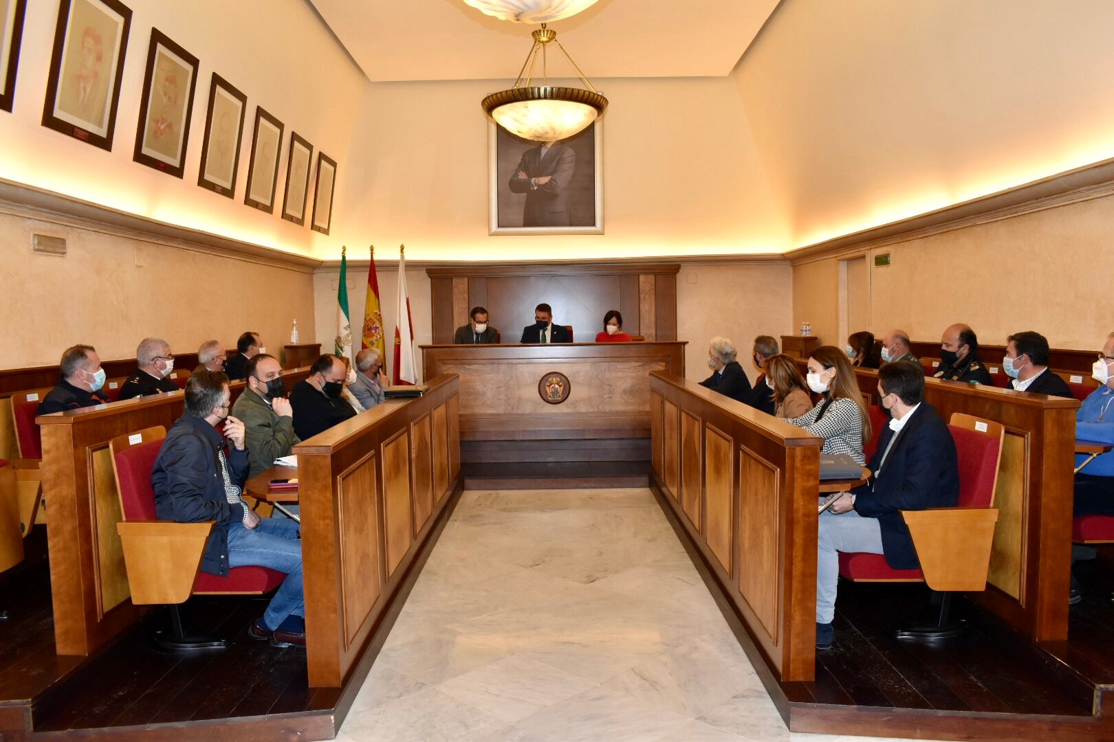 Reunión del Plan del Cerro, en la que han participado representantes de las distintas administraciones, instituciones y colectivos implicados en la organización de la Romería de la Virgen de la Cabeza.