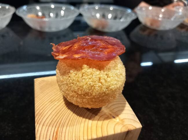 Panipuri de tagarninas esparragás