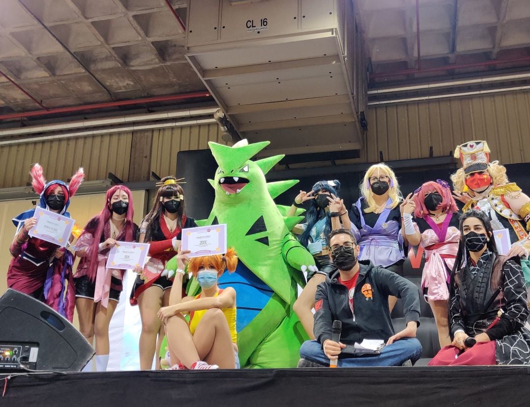 Imagen de los ganadores del concurso de Cosplay en la Japan Weekend de València.