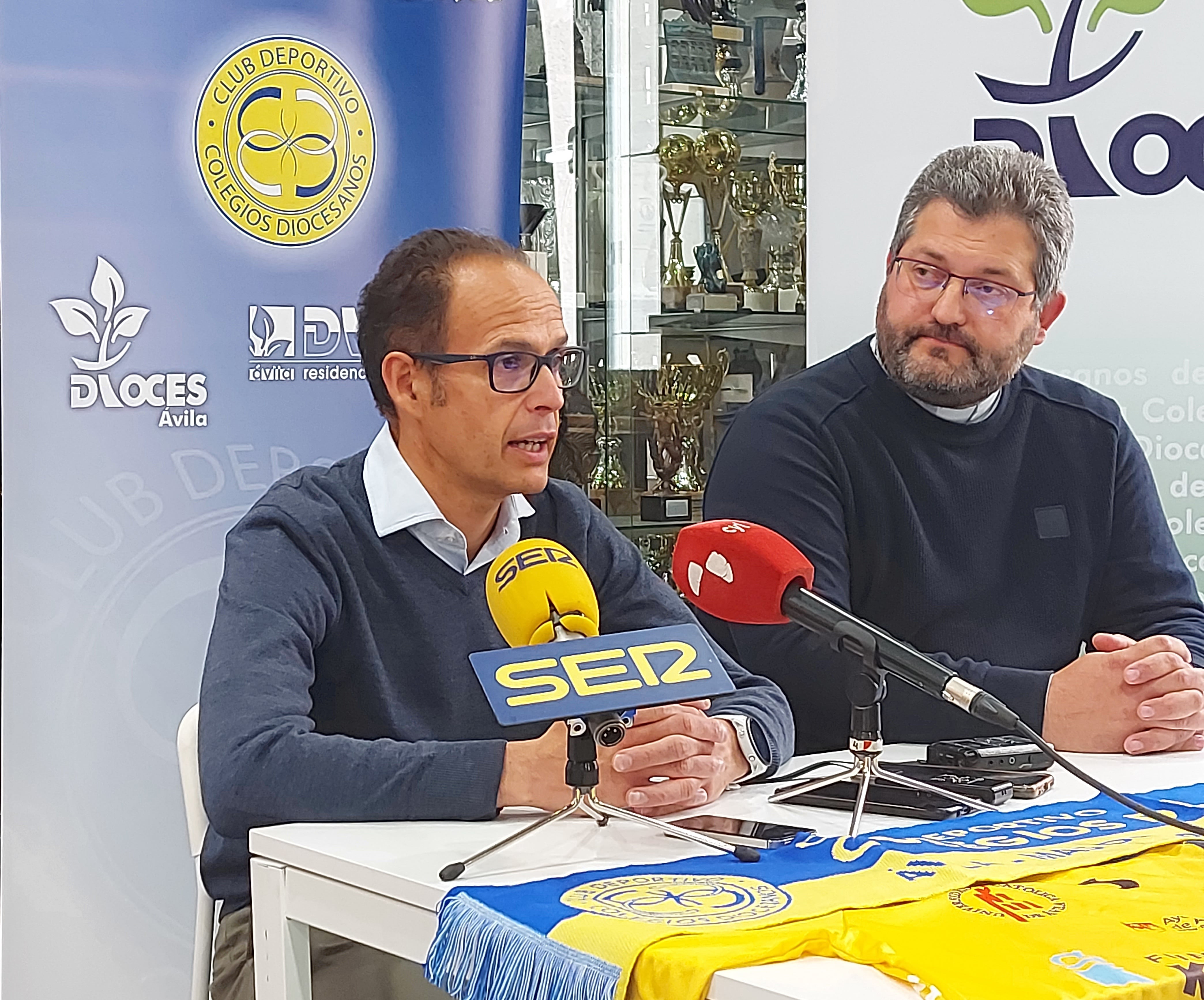 Javier Jiménez (i), nuevo presidente del CD Colegios Diocesanos