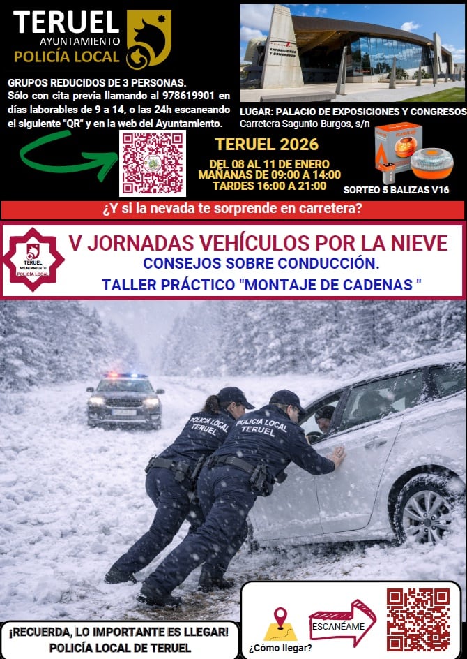 Cartel de la actividad con el QR para la inscripción gratuita