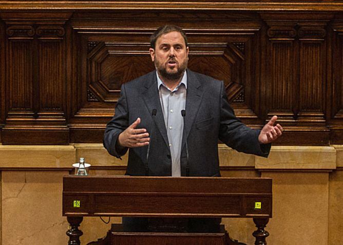 Oriol Junqueras, al Parlament de Catalunya