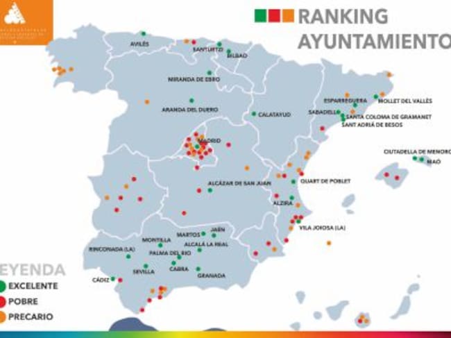 Ranking de ayuntamientos con mayor y menos gasto social en 2018