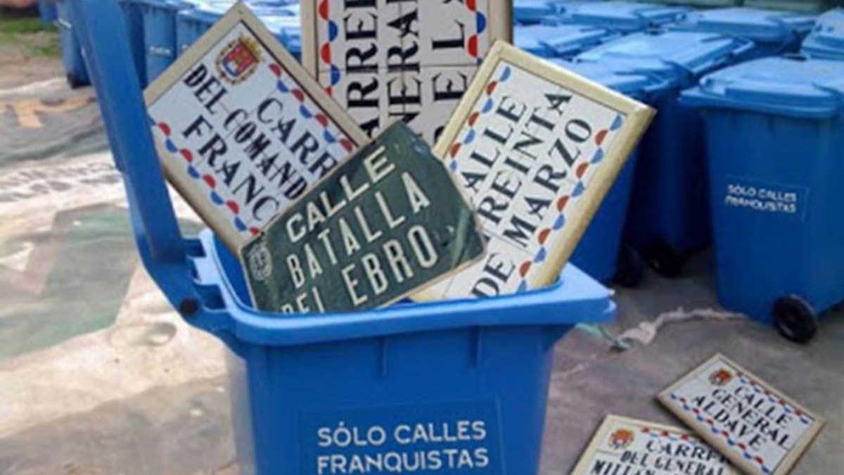 Comienza el cambio de nombres de calles franquistas