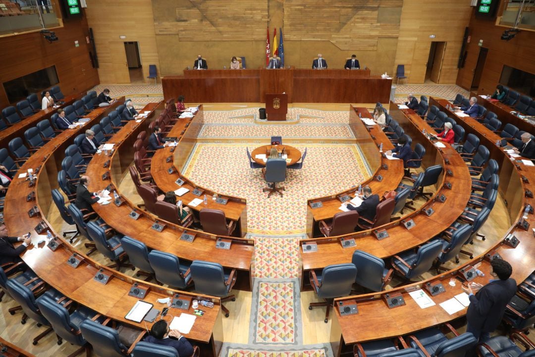 Hemiciclo de la Asamblea de Madrid.