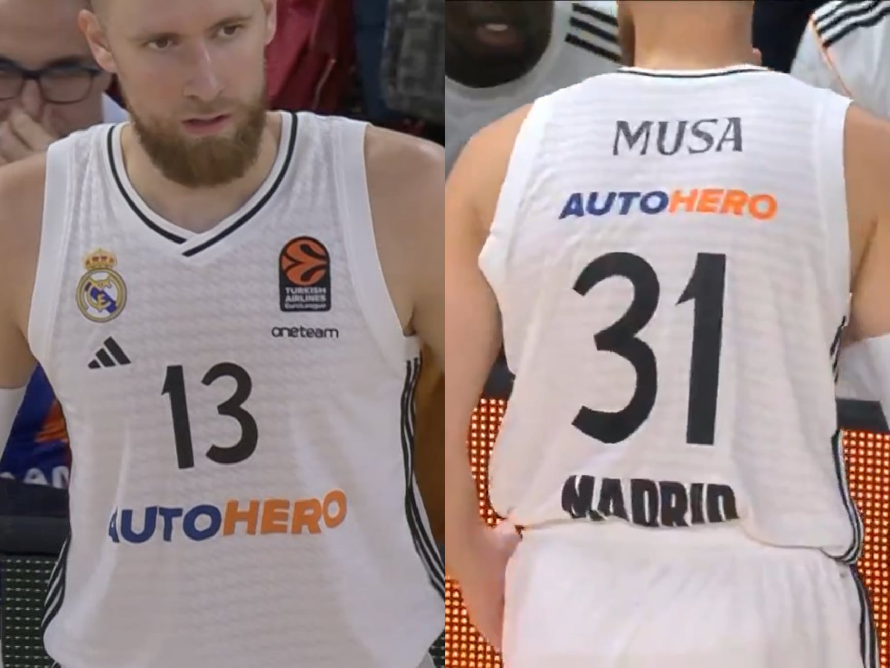 Dzanan Musa con dos dorsales diferentes