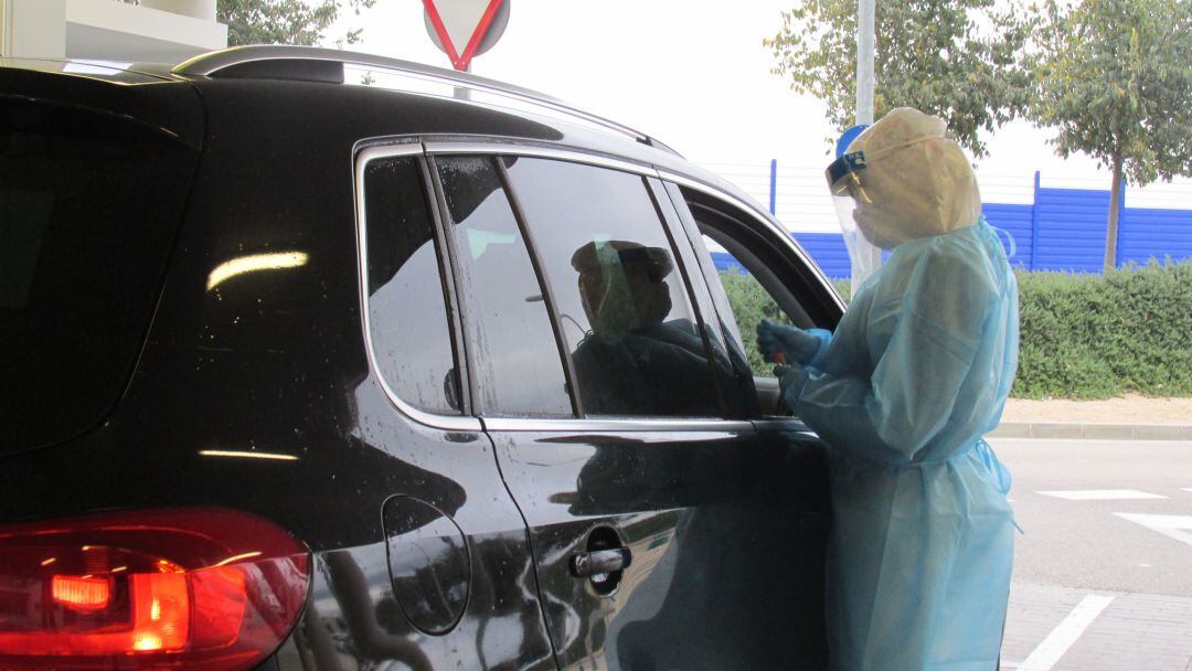 Pruebas PCR en el hospital Francesc de Borja de Gandia 
