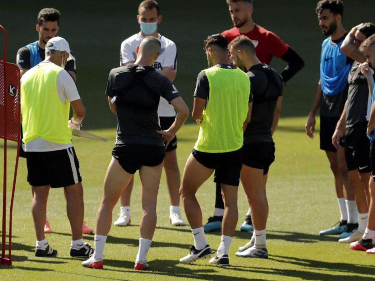 El Málaga se entrenará a partir del martes en grupos de 14 jugadores