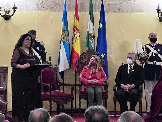 "La Macanita" recibiendo el IV Premio de Andalucía en el Ayuntamiento de Jerez