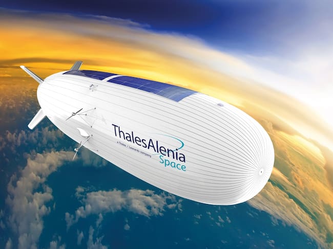 Este es uno de los prototipos diseñados por Thales Alenia Space que despegarán desde la isla de Fuerteventura despupés de terminar la construcción del primer estratopuerto en Europa