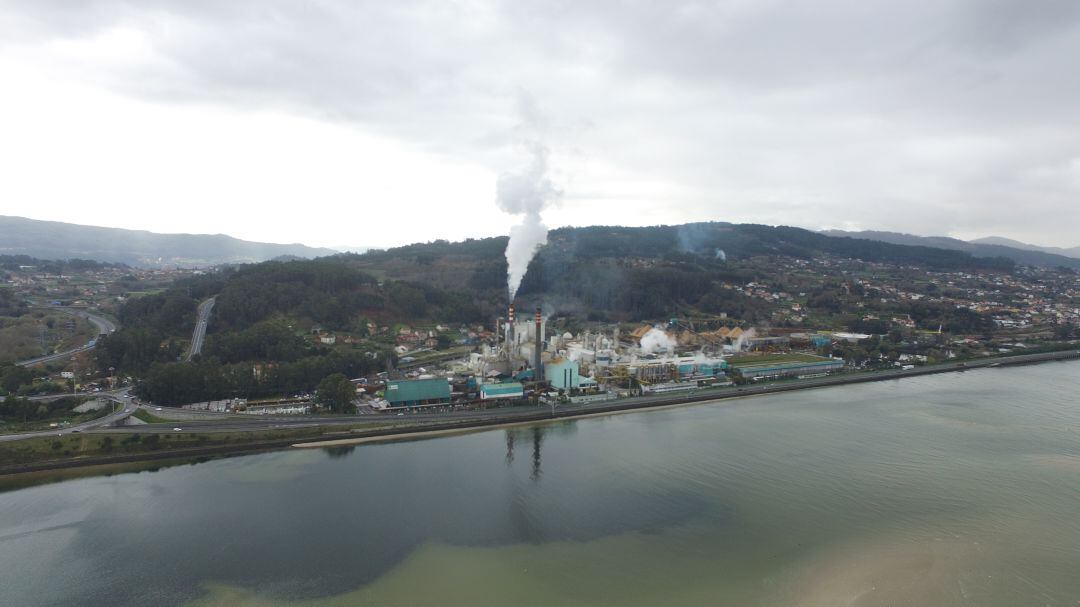 Panorámica de Ence en Lourizán