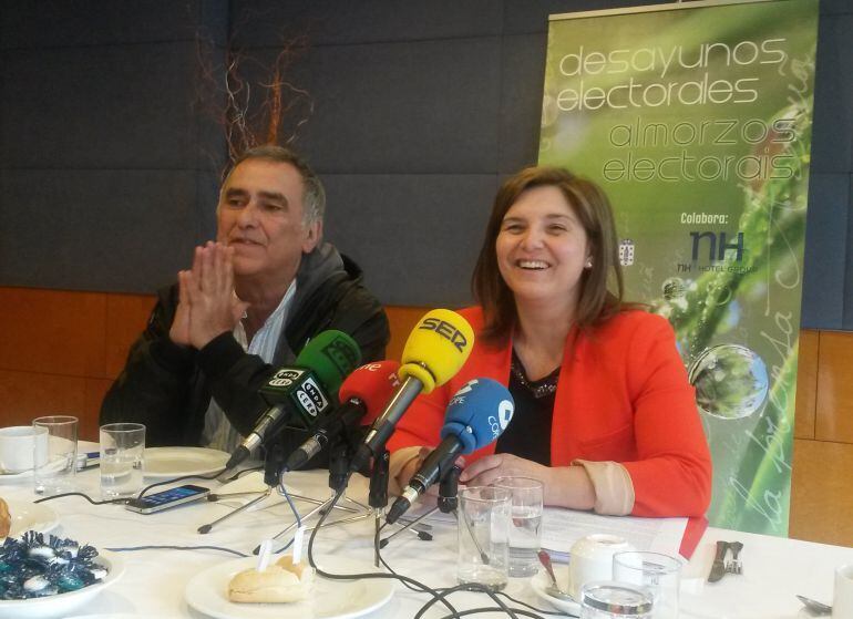 Pilar Cancela, PSOE, en los desayunos de la Asociación de la prensa