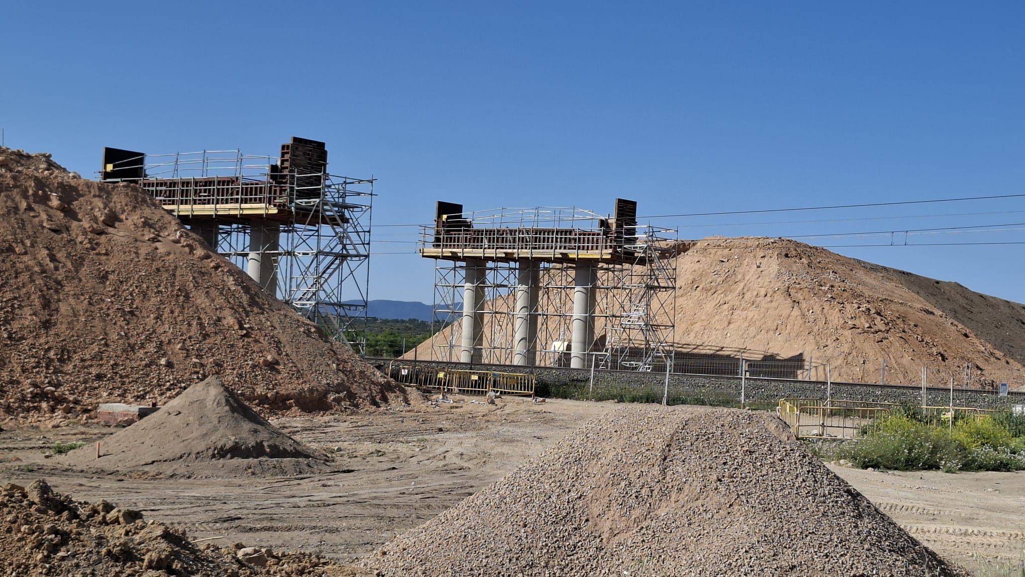 Aspecto de las obras