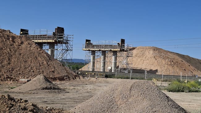 Aspecto de las obras